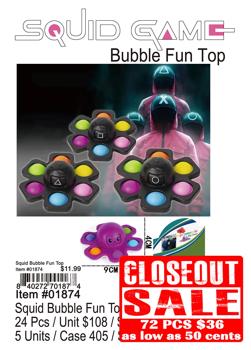 Squid Game Bubble Fun Top (CL)